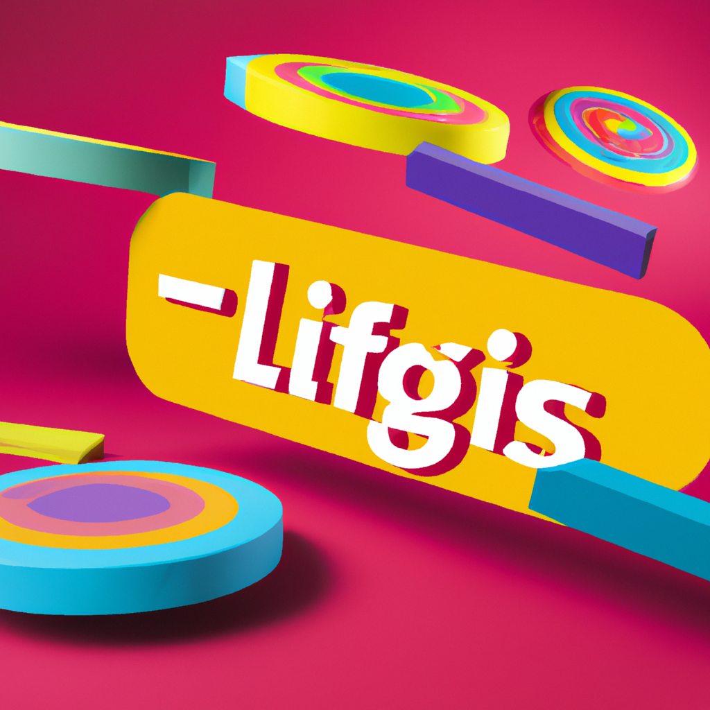 Level showcase with neon platforms